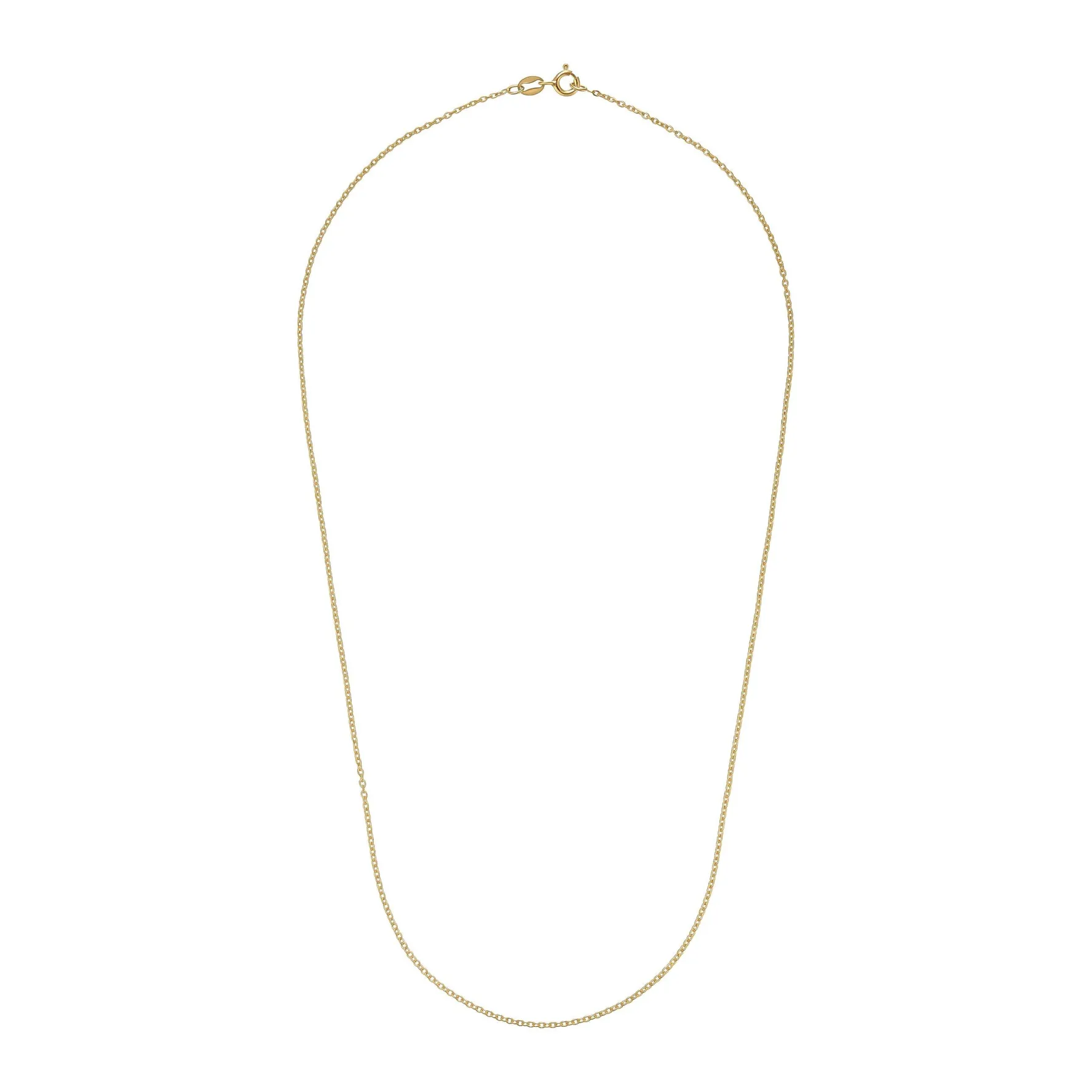Beaverbrooks 18ct Yellow Gold Plated Silver Trace Chain Necklace