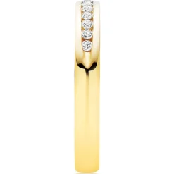Beaverbrooks 9ct Yellow Gold Half Eternity Diamond Ring