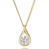 Beaverbrooks 9ct Yellow Gold Cubic Zirconia Pendant