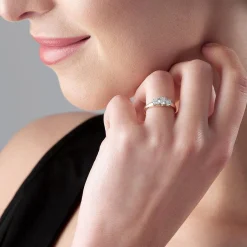 Beaverbrooks 18ct Yellow Gold Diamond Three Stone Ring