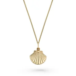 Beaverbrooks 9ct Yellow Gold Shell Locket Pendant
