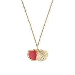 Beaverbrooks 9ct Yellow Gold Shell Locket Pendant