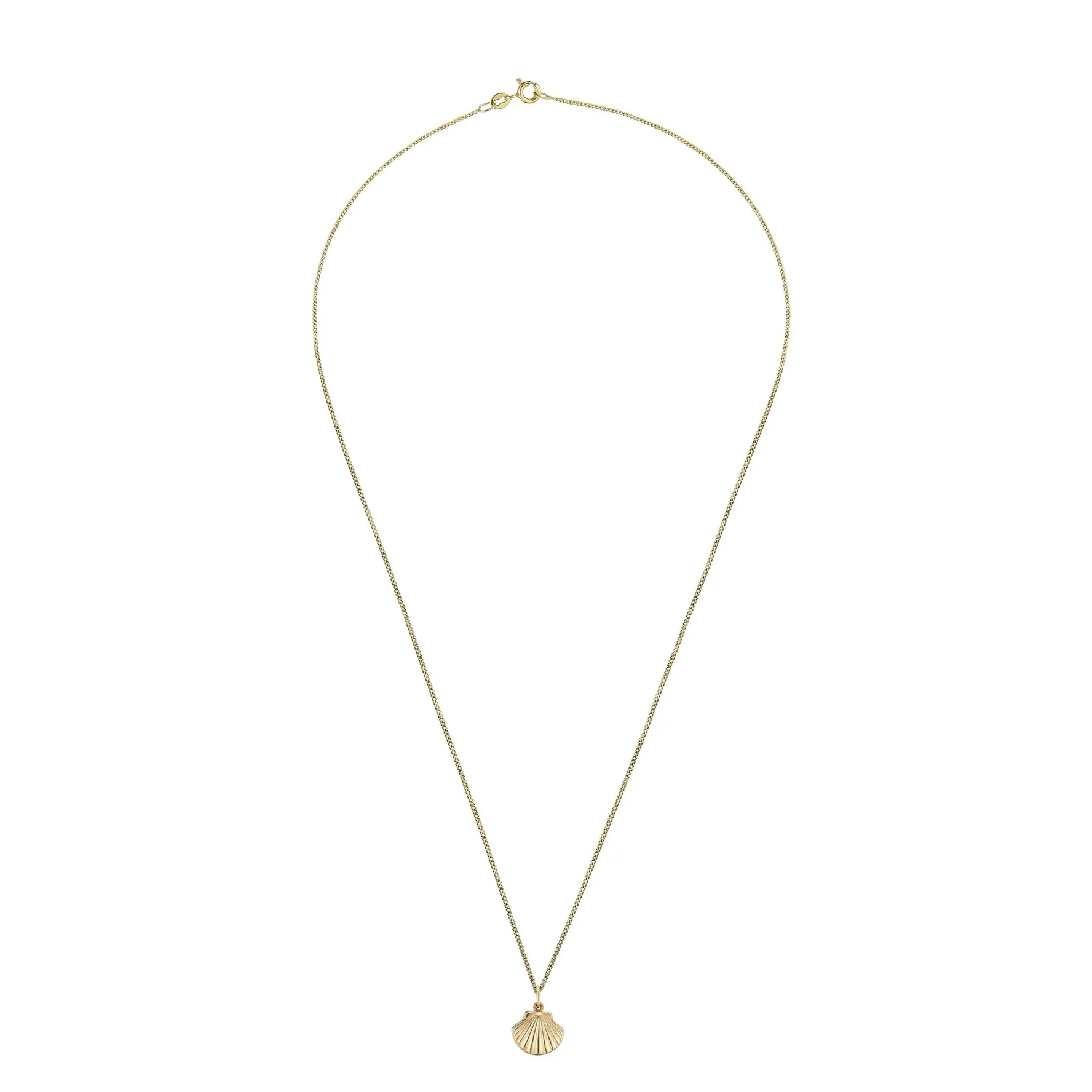 Beaverbrooks 9ct Yellow Gold Shell Locket Pendant
