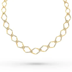 Beaverbrooks 18ct Yellow Gold Diamond Necklace