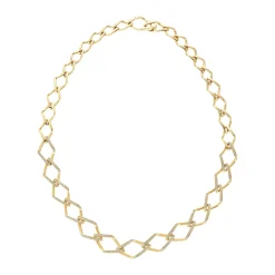 Beaverbrooks 18ct Yellow Gold Diamond Necklace