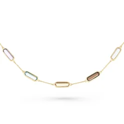 Beaverbrooks 9ct Yellow Gold Multi-Coloured Cubic Zirconia Bracelet