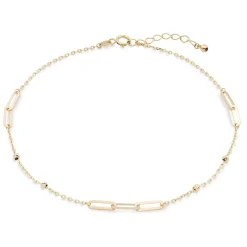 Beaverbrooks 9ct Yellow Gold Link Anklet