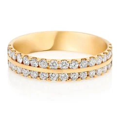 Beaverbrooks 18ct Yellow Gold Diamond 4mm Wedding Ring