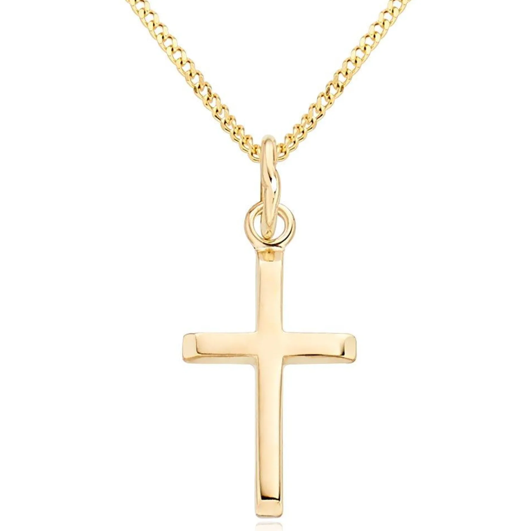 Beaverbrooks 9ct Yellow Gold Cross Pendant