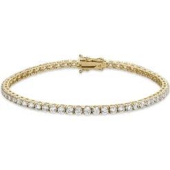 Beaverbrooks 9ct Yellow Gold Cubic Zirconia Bracelet