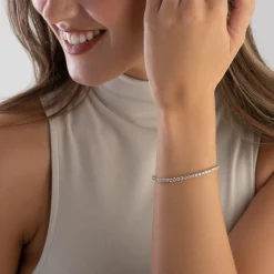 Beaverbrooks 9ct Yellow Gold Cubic Zirconia Bracelet