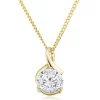 Beaverbrooks 9ct Yellow Gold Cubic Zirconia Pendant