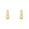 Beaverbrooks 9ct Yellow Gold Cubic Zirconia Swirl Stud Earrings
