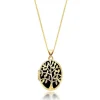 Beaverbrooks 9ct Yellow Gold Tree Locket