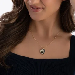 Beaverbrooks 9ct Yellow Gold Tree Locket