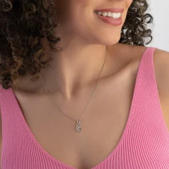Beaverbrooks Dance 9ct White Gold Diamond Pendant