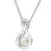 Beaverbrooks Dance 9ct White Gold Diamond Pearl Birthstone Pendant