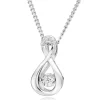 Beaverbrooks Dance 9ct White Gold Diamond Birthstone Pendant