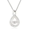 Beaverbrooks Dance 9ct White Gold Diamond Pendant