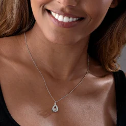 Beaverbrooks Dance 9ct White Gold Diamond Pendant