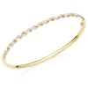Beaverbrooks Entwine 18ct Yellow Gold Diamond Twist Bangle