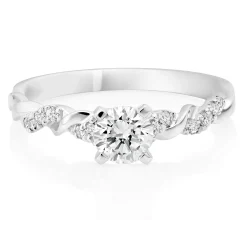 Beaverbrooks Entwine Platinum Diamond Ring