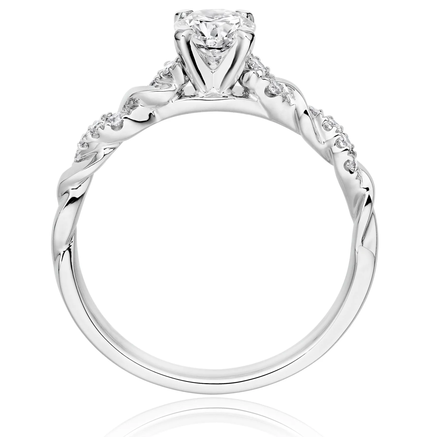 Beaverbrooks Entwine Platinum Diamond Ring