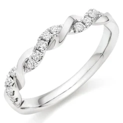 Beaverbrooks Entwine Platinum Diamond 2.3mm Wedding Ring