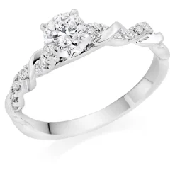Beaverbrooks Entwine Platinum Diamond Ring