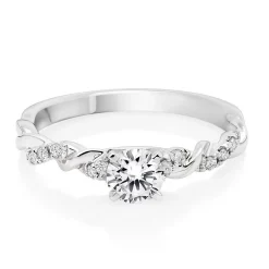 Beaverbrooks Entwine Platinum Diamond Ring