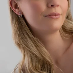 Beaverbrooks Essence 9ct White Gold Diamond Drop Earrings