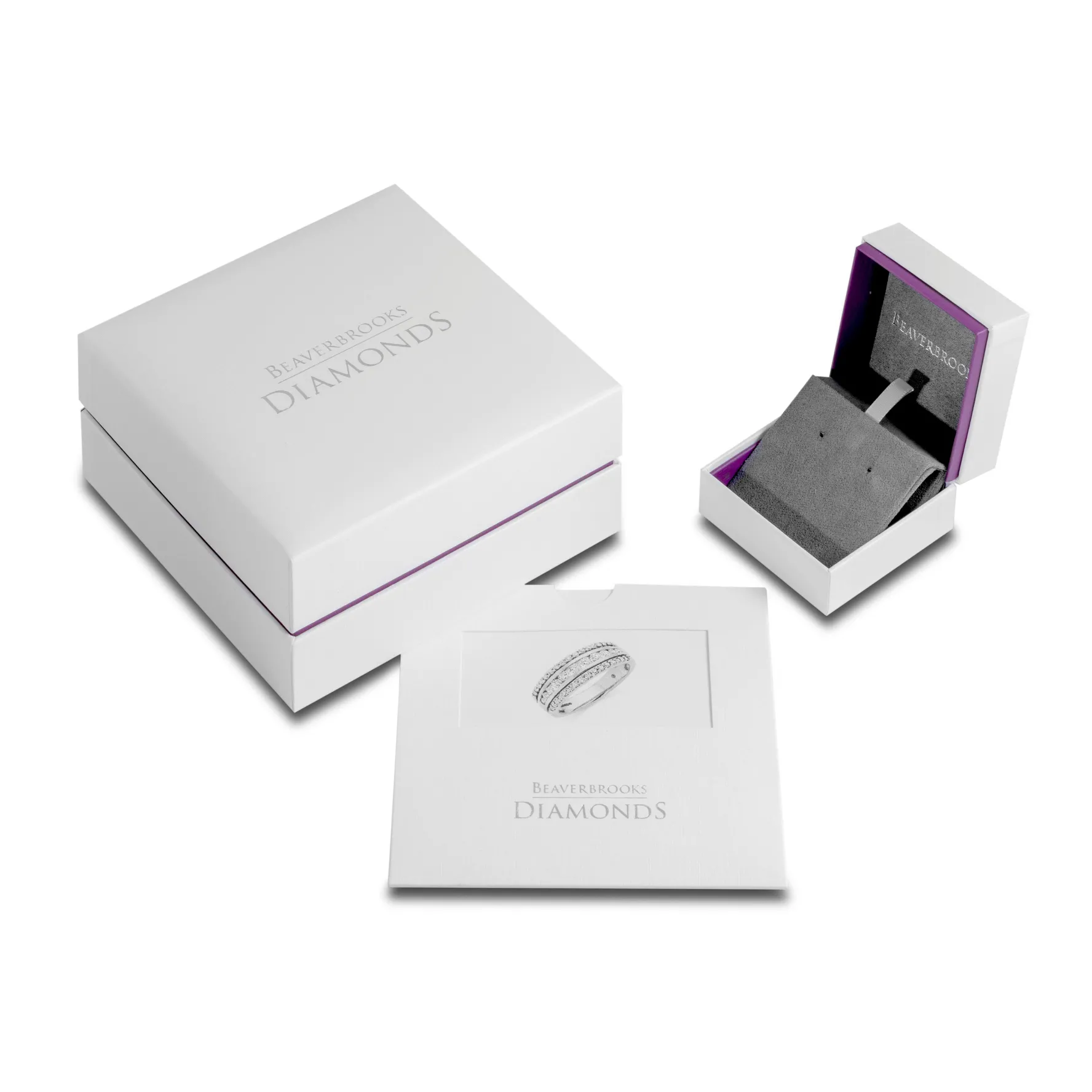 Beaverbrooks Essence 9ct White Gold Diamond Drop Earrings