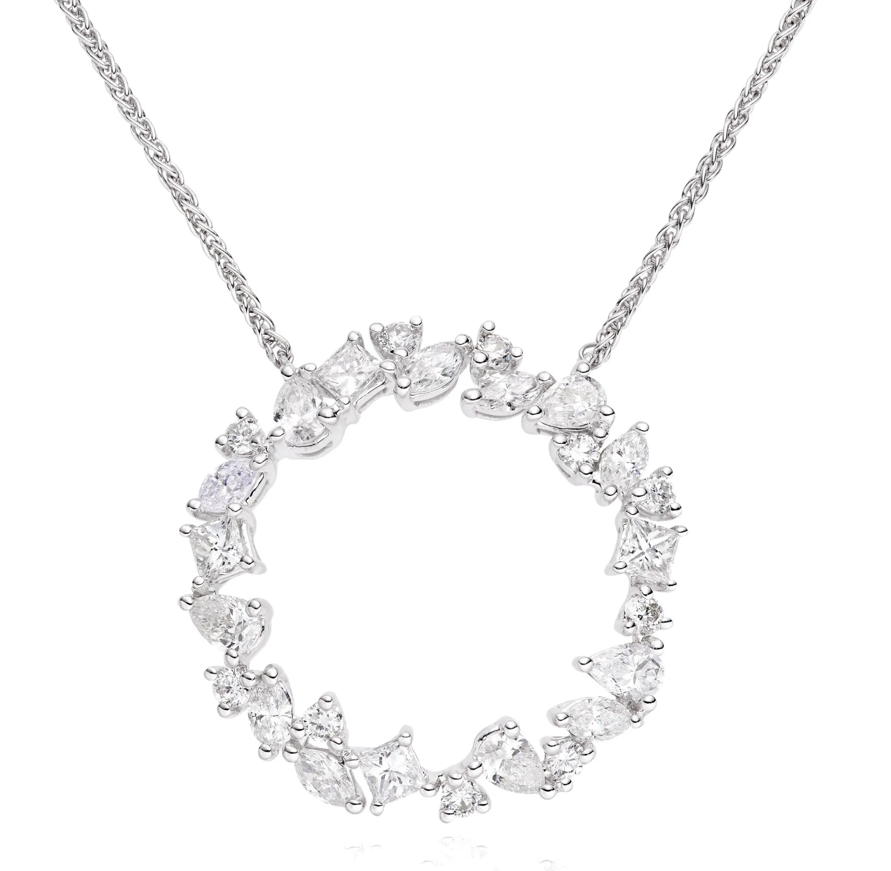 Beaverbrooks Essence 9ct White Gold Diamond Pendant