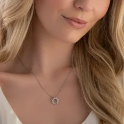 Beaverbrooks Essence 9ct White Gold Diamond Pendant