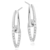Beaverbrooks Essence 9ct White Gold Diamond Drop Earrings