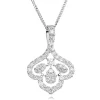 Beaverbrooks Essence 9ct White Gold Diamond Pendant