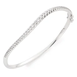 Beaverbrooks Essence 9ct White Gold Diamond Bangle