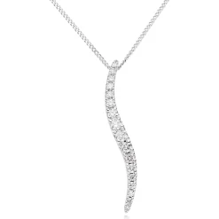 Beaverbrooks Essence 9ct White Gold Diamond Pendant
