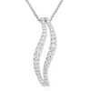 Beaverbrooks Essence 9ct White Gold Diamond Pendant