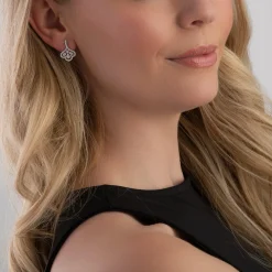 Beaverbrooks Essence 9ct White Gold Diamond Drop Earrings