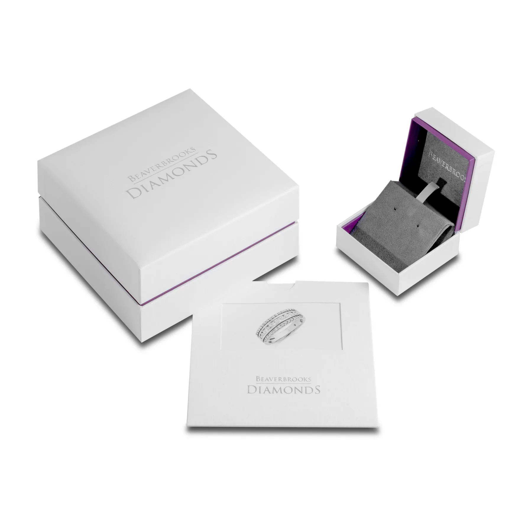 Beaverbrooks Essence 9ct White Gold Diamond Drop Earrings
