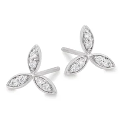 Beaverbrooks Essence 9ct White Gold Diamond Stud Earrings