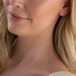 Beaverbrooks Essence 9ct White Gold Diamond Stud Earrings