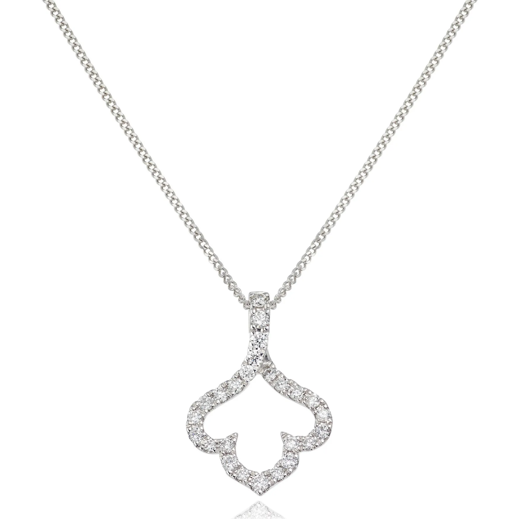 Beaverbrooks Essence 9ct White Gold Diamond Pendant