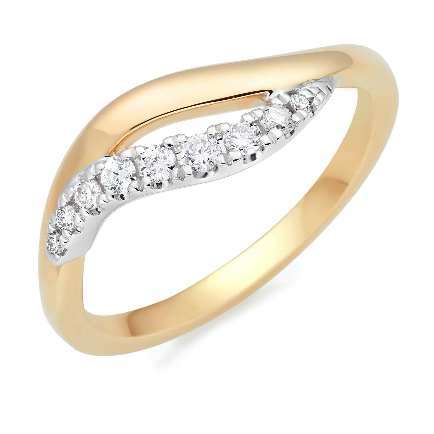 Beaverbrooks Essence 9ct Yellow Gold Diamond Ring