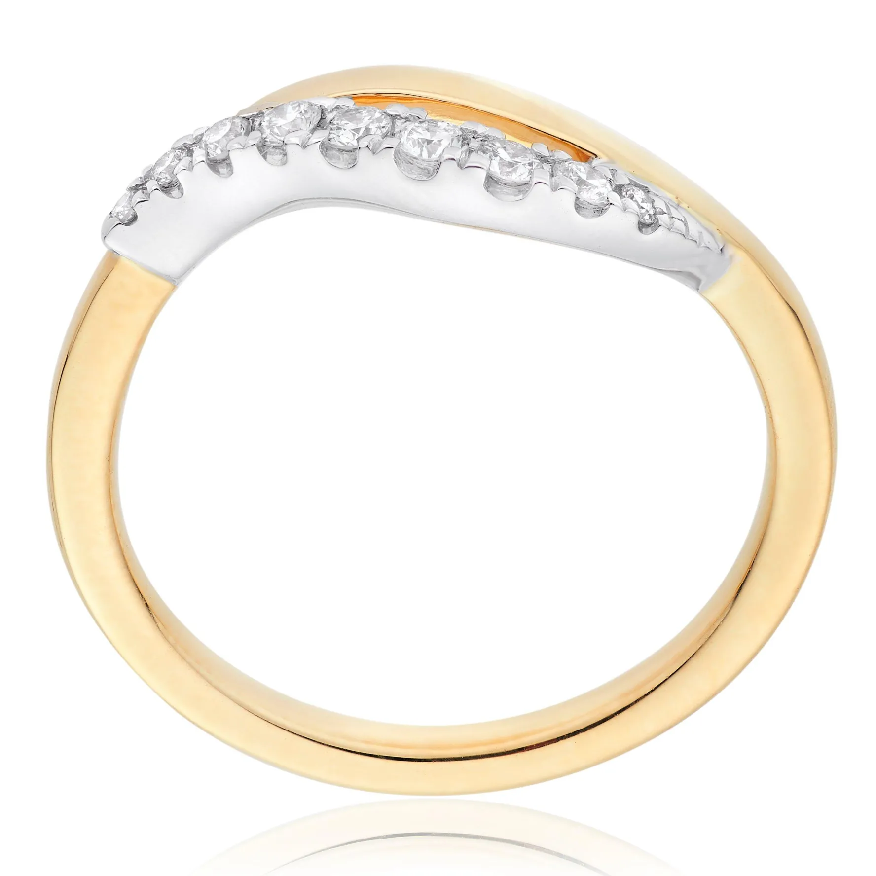 Beaverbrooks Essence 9ct Yellow Gold Diamond Ring