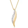 Beaverbrooks Essence 9ct Yellow Gold Diamond Pendant