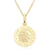 Beaverbrooks Mini B 9ct Gold St Christopher Pendant