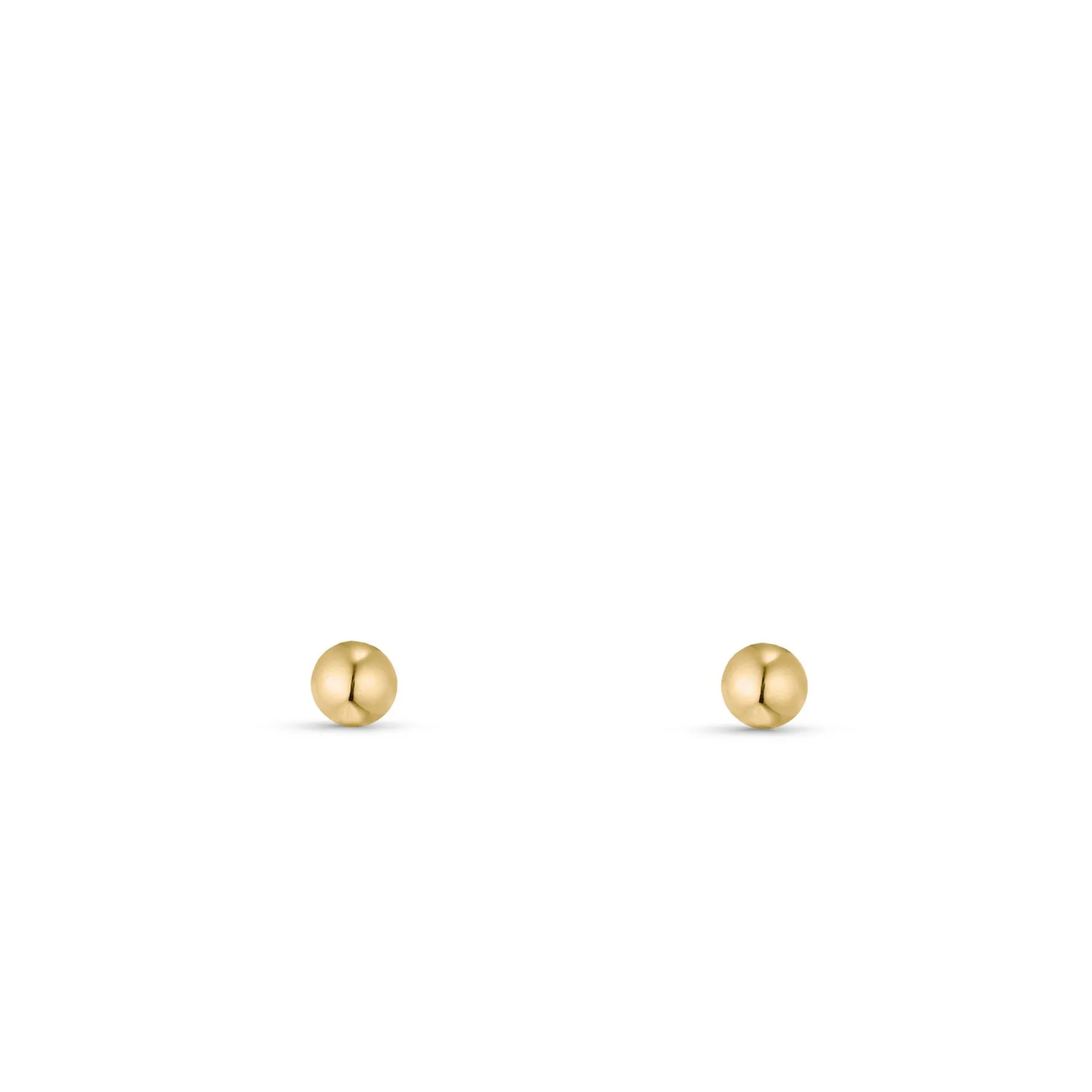 Beaverbrooks Mini B 9ct Gold Ball Earrings