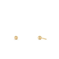 Beaverbrooks Mini B 9ct Gold Ball Earrings